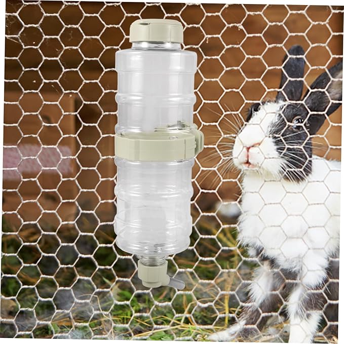 Automatic Pet Water Dispenser Overflow Dog Water Bottle Feeder for Rabbits and Puppies Hanging Design Leak Convenient and Safe Pet Cage Accessory