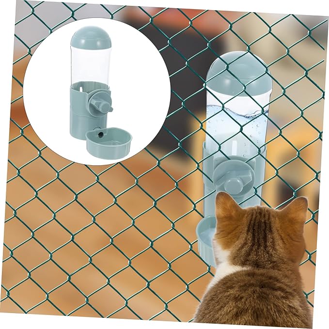 GANAZONO Pet Feeding Supply Cat Dog Cage Water Feeder Automatic Waterer Capacity Compact Design