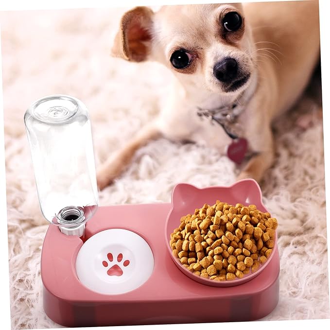 VANZACK Safe Pet Water Bowl Knock Feeder Automatic Dispenser for Cats Dogs Easy to Clean