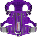 BARKBAY Dog Harness No Pull with ID Tag Pocket - Heavy Duty, Reflective, Easy Control for Large Dogs(Purple,S)