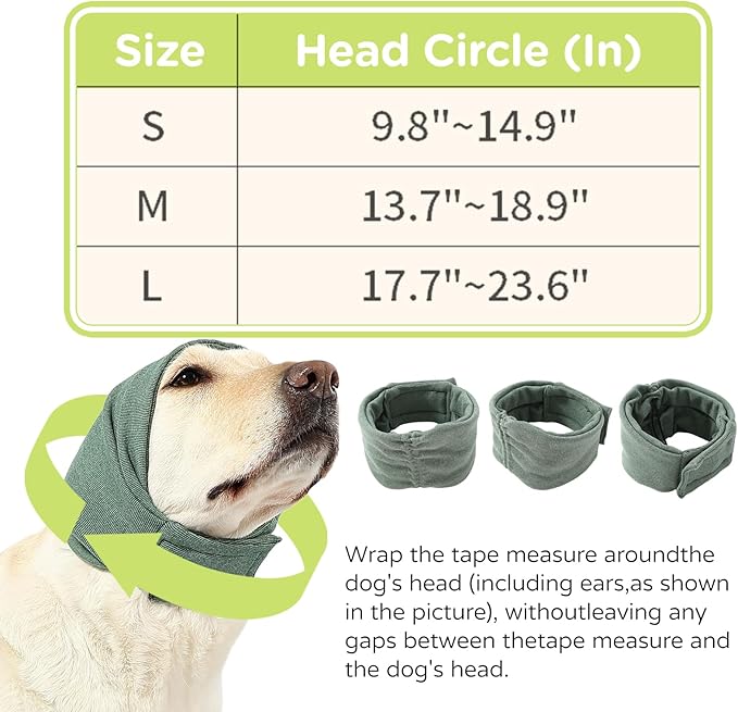 Dog Reducing Noise Hoodie, Ear Covers for Bath, Thunderstorms, Dog Anxiety Relief Hoodie