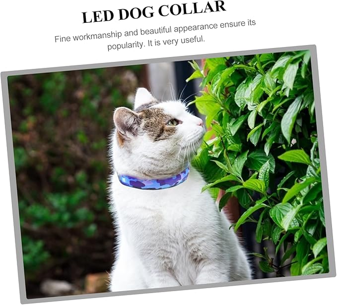 Luminous LED Dog Collar for Pets Durable Glowing Pet Collar for Nighttime Safety Rechargeable and Comfortable Design