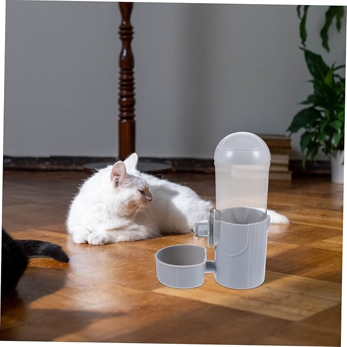 Kisangel Convenient Automatic Water Feeder Easy to Install Hanging Pet Water Dispenser Compact Design for Home Use Capacity for Puppies and Kittens