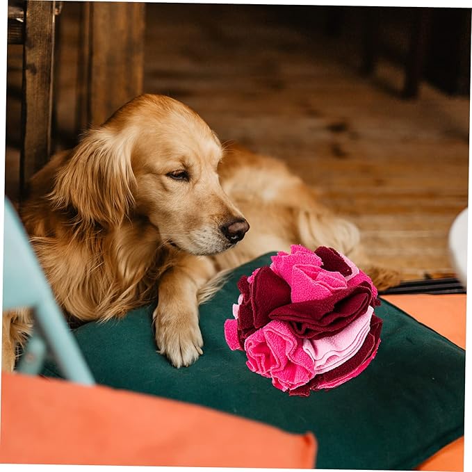 VICASKY Pet Dog Sniff Ball Snuffle Food Puzzle Slow Feeder for Dogs Engaging Interactive Plaything to Reduce Boredom and Stress for Training and Mental Stimulation