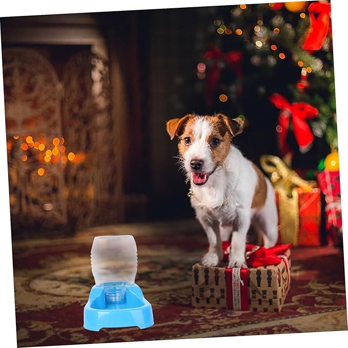 Pet Water Feeder Bowl Automatic Drinking Tool for Dogs and Puppies Blue Convenient and Unique Design Safe and Eco-Friendly Pet Supply