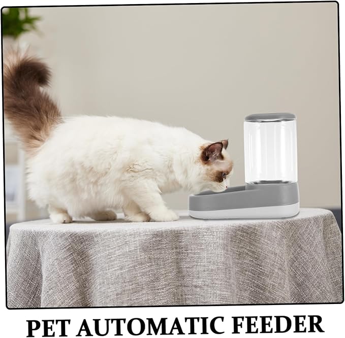 Toyvian Pet Water Dispenser Food Feeder Automatic Water Feeding Station for Cats and Small Medium Large Dogs