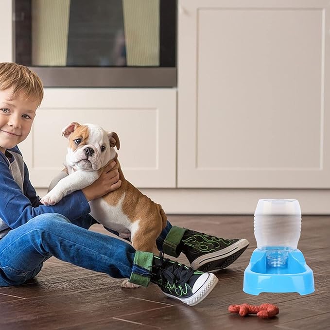POPETPOP Pet Water Feeder Bowl Creative Drinking Tool for Dogs and Puppies Convenient Automatic Water Dispenser for Home and Pet Shops Smooth Design