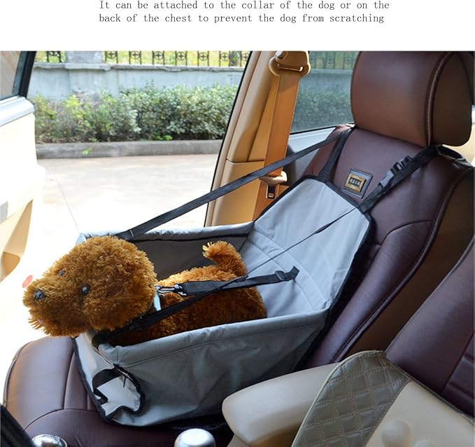 Pet Carrier Bag for Dogs and Cats Dog Car Booster Seat Travel Safety Seat Pet Carrier Bag Dog Car Set Hang Bag Waterproof Non-Slip with Storage Bag
