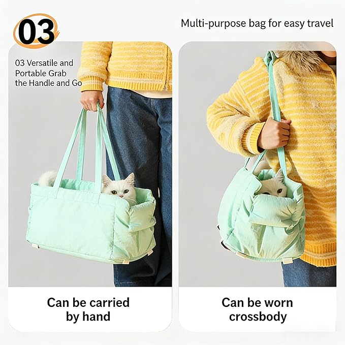 Pet Carrier Bags for Cars, Dog Travel Bags, pet car Seats, Travel Supplies, cat Travel Bags, Small Dog Travel Bags