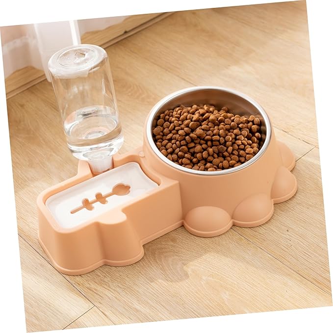 Kisangel Automatic Dog Food and Water Dispenser Bowl Pet Feeding for Puppies and Dogs Non- Design and Pet Stores