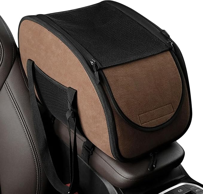 Puppy Car Booster Seat - Small DogsPet Seat, Puppy Car Seats - Pet Booster Seats, Soft Washable Travel Accessories | Secure Bed Safety Harness,