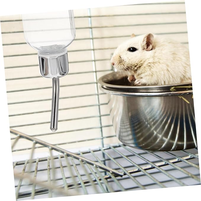 SUPVOX Pet Hanging Water Dispenser Automatic Feeder for Cats and Small Dogs Non-Leak Design Transparent Bottle for Home Use and Travel