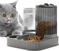 Automatic Controlled Dog Feeder - 2 in 1 Pet Feeder and Waterer | Pet Food Bowl for Wet Dry Food Dispenser with Controlled Feed Outlet for Small Medium Pets Home Outdoor