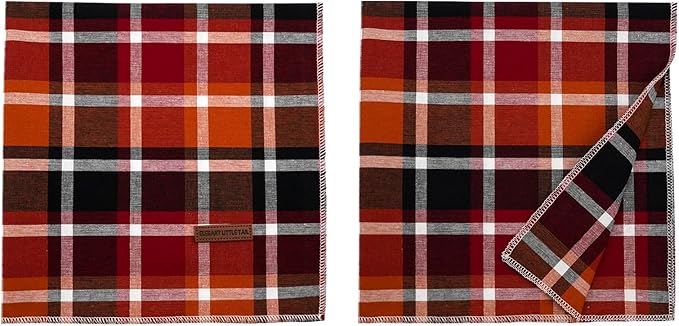 Elegant little tail Fall Dog Bandana, 1PC Girl Boy Dog Bandanas Halloween Bib Scarf Soft Washable Square Pet Scarf Adjustable Dogs Kerchief for Small Medium Large Dogs