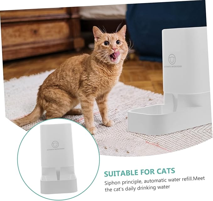 Kisangel Large Capacity Automatic PET Water Fountain for Cats and Dogs Drinking Bowl Filter for Multiple Pets Easy to Clean