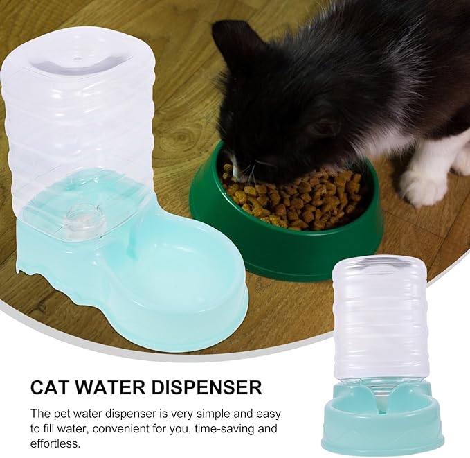 Pet Water Fountain Dispenser for Dogs and Cats Feeder Automatic Drinking Station for Home Use Easy to and Install