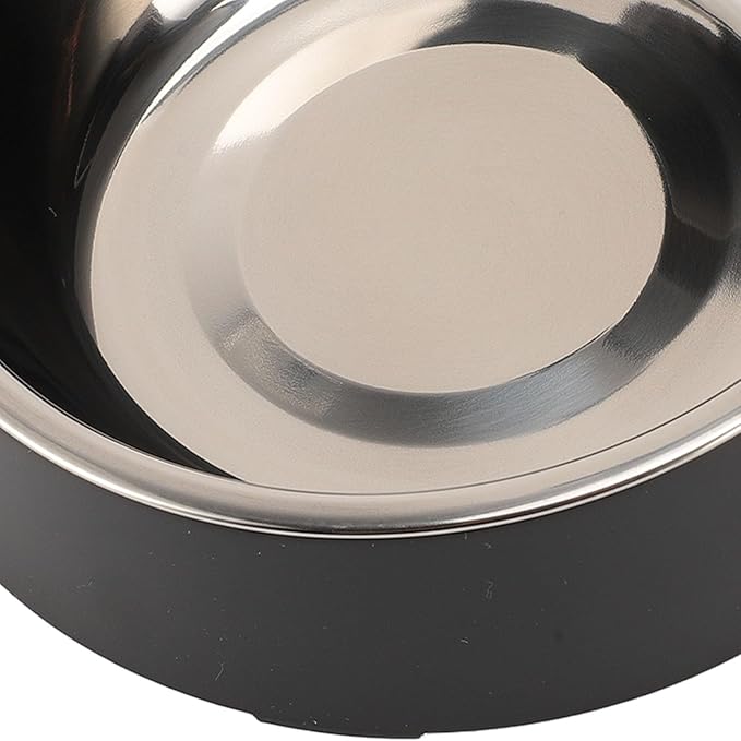 Automatic Dog Feeder, 3L Large Capacity Automatic Cat Food Dispenser Storage Sturdy for Pets Dogs Cats (Black Double Bowl)