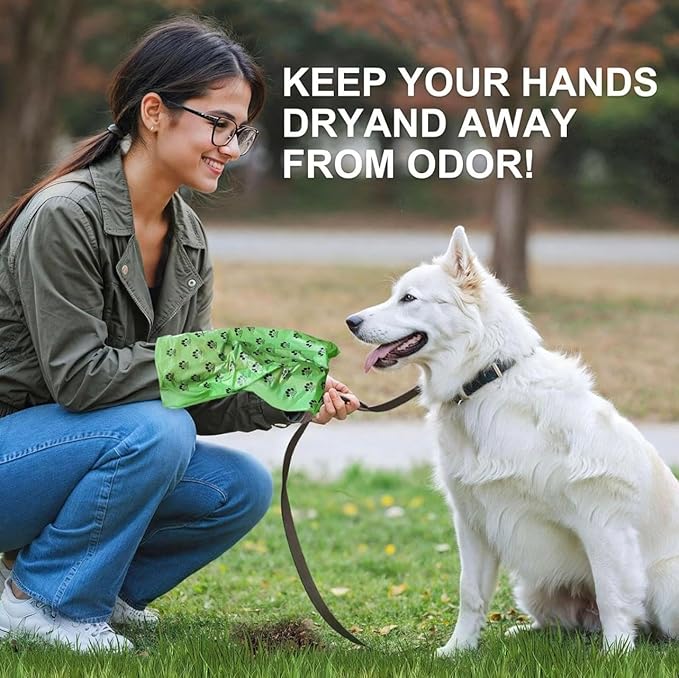 Dog Poop Bags (Bolsas Para Perro) – Leak-Proof & Extra Thick Pet Waste Bags (Fresh Scent, 8 Rolls, 120-Count)