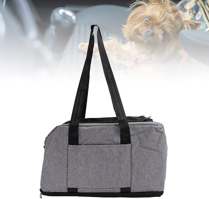 Center Console Dog Car Seat,Portable Dog Booster Car Seat for Small Dogs,Detachable Washable Pet Carrier for Travel with Seat Belt