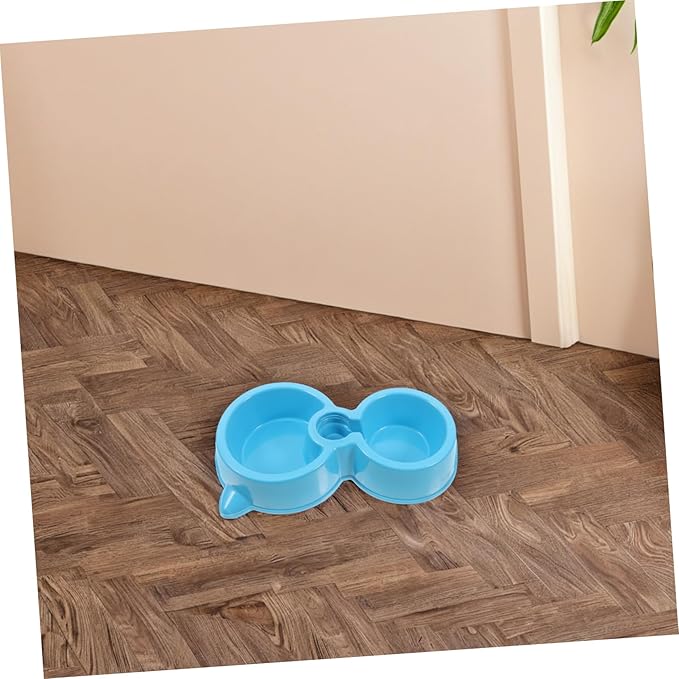 POPETPOP Pet Water Dispenser Food Bowl Dog Cat Automatic Feeder Dog Bowl Easy Cleaning Material