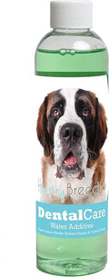 Healthy Breeds Dog Dental Care Water Additive for Saint Bernard - Helps Freshen Breath, Reduce Plaque & Control Tartar - Mint Flavor - 8 oz