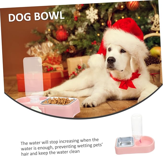 GANAZONO 1set Detachable Dog Bowl and Cat Feeder Automatic Water Dispenser for Dogs and Cats Convenient Hanging Design for Food and Water Easy to Inner Bowl Box