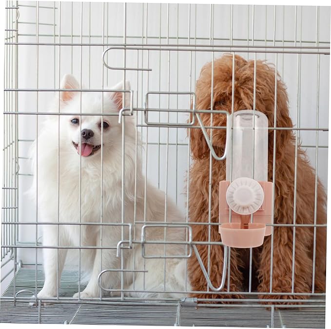 Mipcase Automatic Dog Water Dispenser Dog Bowl Pet Cage Water Dispenser Hanging Bottle for Pets