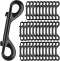 ERKOON 3.5 inch Double Ended Bolt Snaps Hooks 110lbs Load Capacity Zinc Alloy Double Sided Clips Heavy Duty Trigger Snap for Dogs Leashes/Water Bucket/Horse Feed/Hammocks (35 Pack)