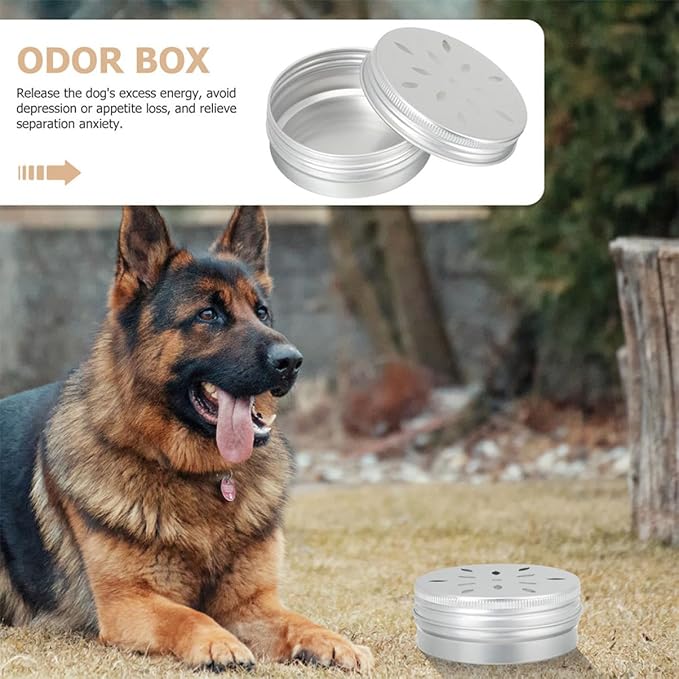 YARNOW 6pcs Dog Scent Training Cases Aluminum Odor Boxes for Nose Work Durable Scent Training Supplies for Small Dogs for Agility and Search