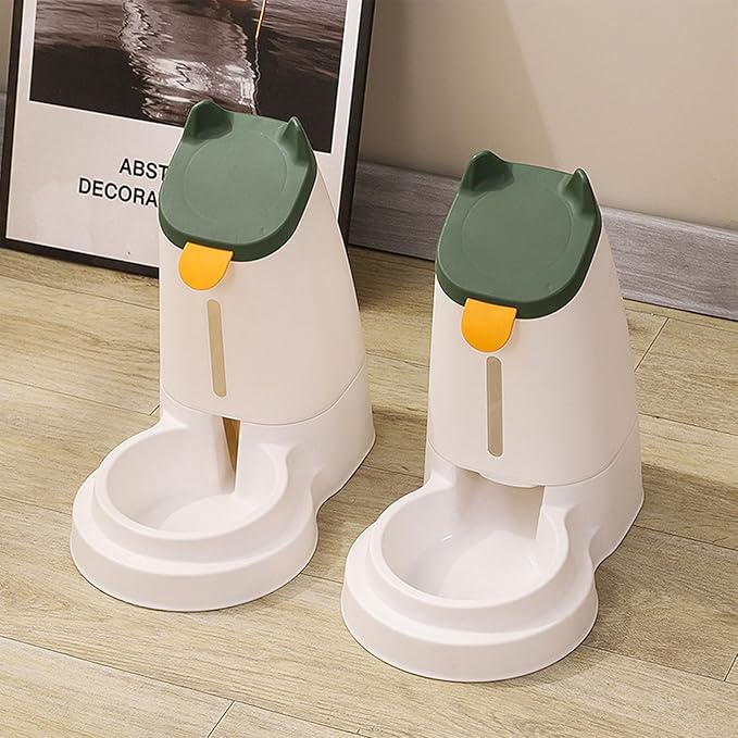 Automatic Feeder and Water Feeding Watering Pet Dispenser Water Dispenser