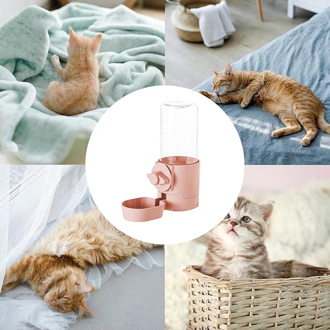 Dog Drinking Water Bowl, Pet Automatic Dog Water Dispenser, Dogs Waterer And Food Feeder For Small Medium Cat Puppy Kitten Large Capacity, Hangable Pet Wateer Dispenser For Apartment Small Medium Larg