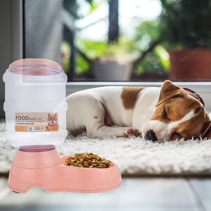 Automatic Pet Food Dispenser Capacity for Cats and Dogs Feeder Bowl Compact Design for Home Use Pet Supplies for Easy Feeding