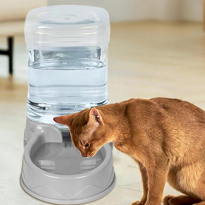 Cat Feeder - Automatic Pet Feeder | Waterer Dispenser, Self-Feeding Cat Dispenser, Automatic Meal Dispenser with Durability, Large Capacity Cat Feeder, Pet Water Dispenser for Cats Pets Small Dogs