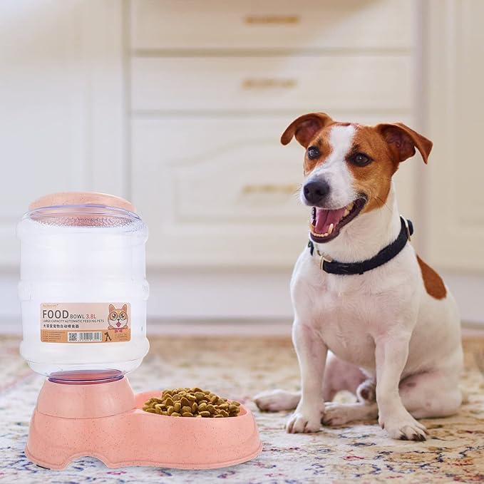Automatic Pet Food Dispenser Capacity Unique Design Pet Feeder for Dogs Cats Home Decoration Non-tip Feature for Dry Food Supply