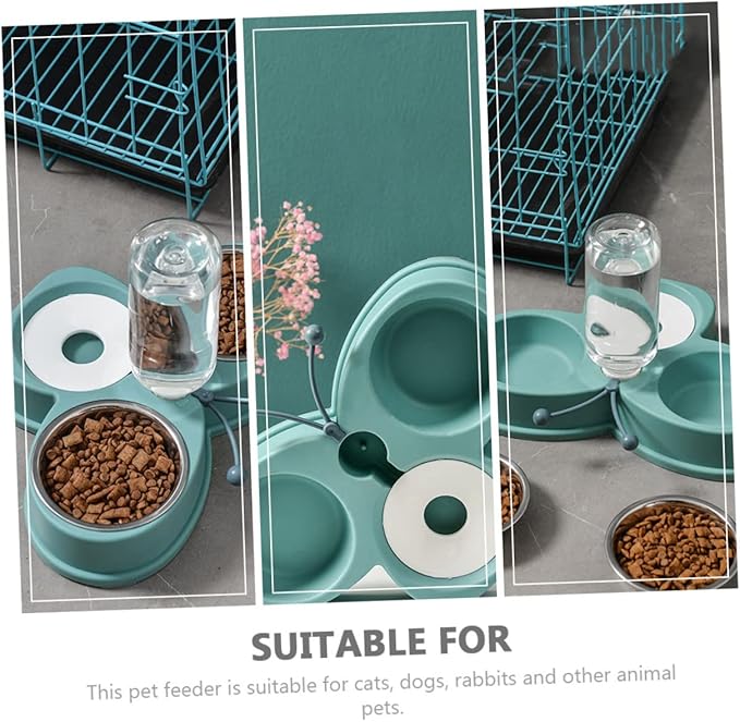 Automatic Waterer Feeder for Dogs Dog Water and Food Dispenser Pet Feeding Station
