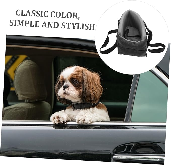 UPKOCH Washable Dog and Cat Car Seat Console Pad Comfortable Pet Seat for Use Cars Soft Material Easy to Fits and Pets Deep
