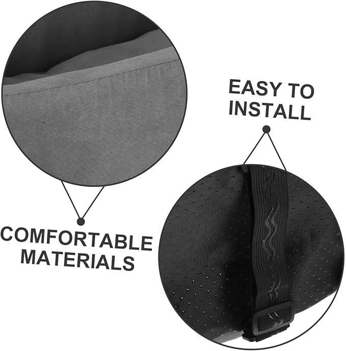 Mikikit Car Pet Cushion Seat Cover Non- Dog Bed for to Backseat Protector for Dogs Cats Grey for Cars Suvs