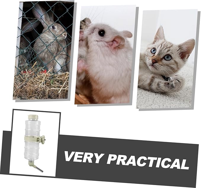 VANZACK Automatic Pet Water Dispenser Overflow Hanging Water Feeder for Dog and Cat Non Leak Design for Crate and Cage Use Easy Install and