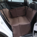 Vedem Dog Booster Car Seat Pet Back Seat Cover for Small Dogs (Solid-Coffee)