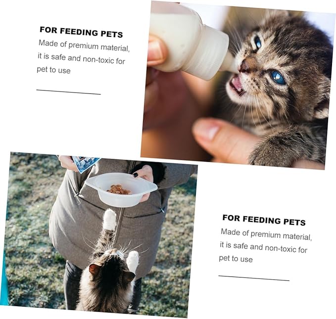 Large Capacity Cat Feeder Automatic Wet Food Feeder Auto Water Dispenser Pet Food Bowl Non-Slip Base Easy Assembly