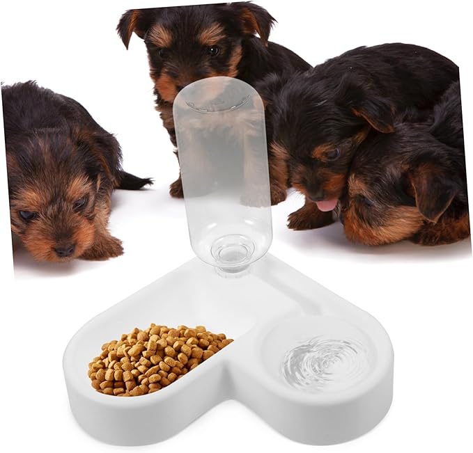 Automatic Pet Water Feeder Love Bowl Feeder for Outdoor Dog Food Dispenser