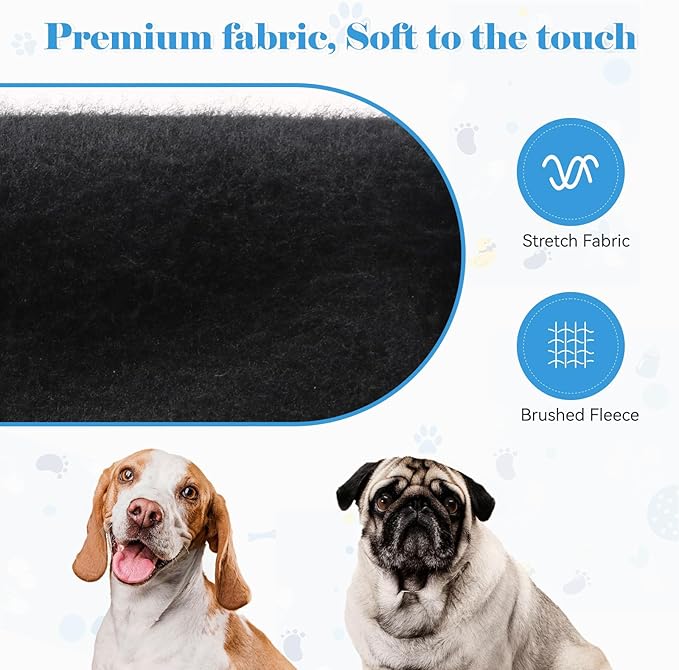 Dog Hoodie Dog Sweaters for Large Dogs Pet Sweater Solid Soft Brushed Fleece Pet Clothes Hoodie Sweatshirt with Pocket(Black-XXL)