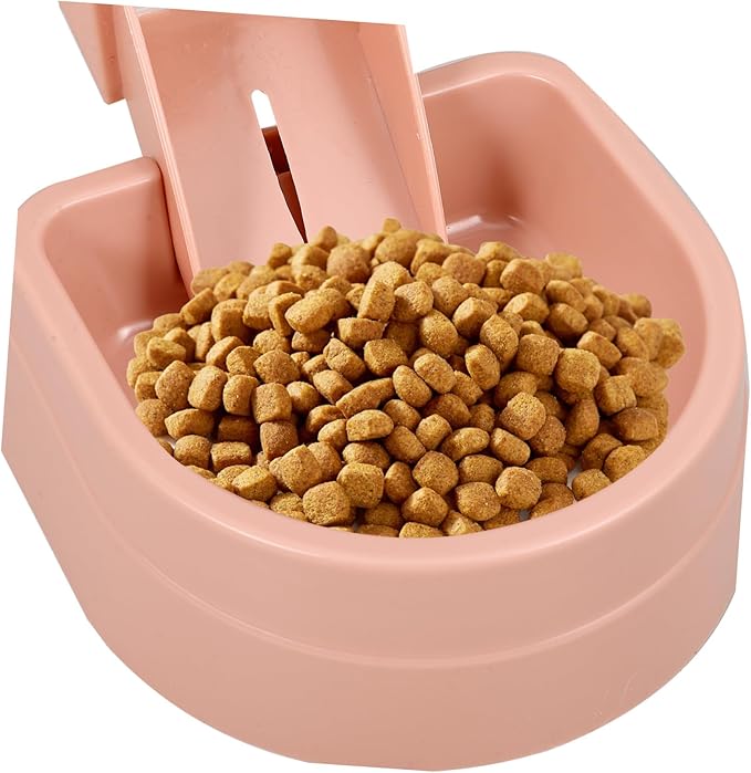 Yardwe 1Set Pet Feeder and Water Dispenser Automatic Hanging Design for Cats and Dogs Stable Convenient Body for Easy Monitoring for Pet Cages