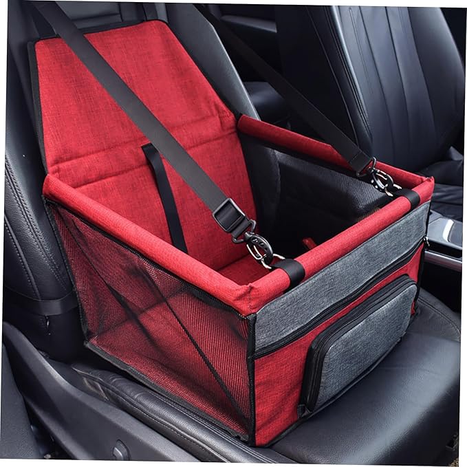 BESPORTBLE Pet Dog and Cat Car Seat Breathable Vehicle Seat Cover for Dogs and Cats Safety Leash for Traveling Pets
