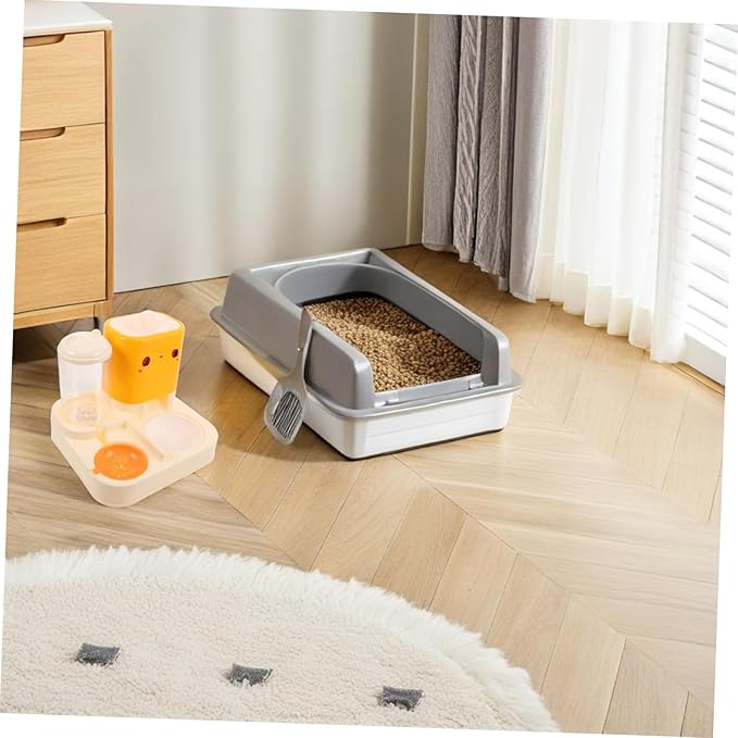 Automatic Pet Feeder Double Bowl Food Water Dispenser for Cats Dogs Self-Filling Water Bowl Easy Clean Material Pet Feeding Drinking Dispenser