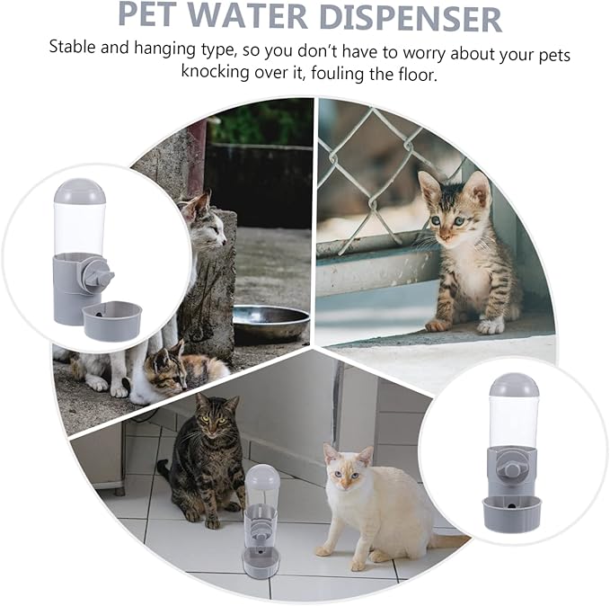 YARNOW Automatic Cat Feeder Dog Water Dispenser Pet Water Bowl Holder Kitten and Puppy Drink Feeder