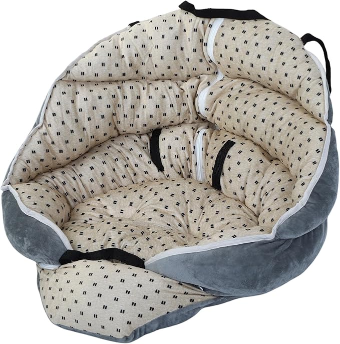 Diydeg Dog Car Seat for Small Dogs, Soft Pet Booster Car Seat with Comfortable Cushion, Detachable Washable Cover, All Seasons Universal Pet Travel Home Bed for Sedan, SUV, Truck