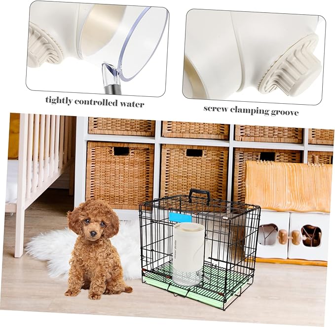 Totority Automatic Pet Water Dispenser Height Control Easy to Install Hanging Water Feeder for Dogs and Cats
