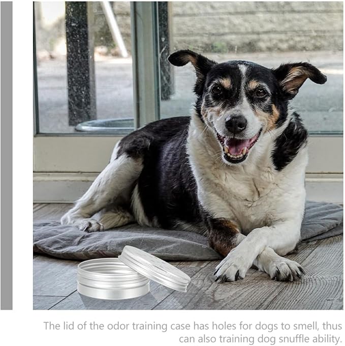 YARNOW 6pcs Dog Scent Training Cases Aluminum Odor Boxes for Nose Work Durable Scent Training Supplies for Small Dogs for Agility and Search