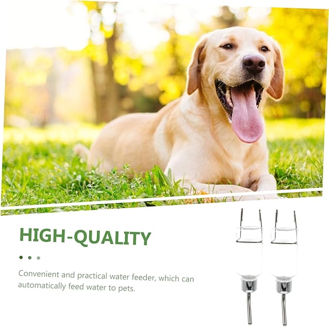 TOYANDONA 2pcs Pet Drinking Fountain Bottle Hanging Water Feeder for Cats Puppies and Dogs Leakproof and Automatic Water Dispenser Convenient Pet Supplies